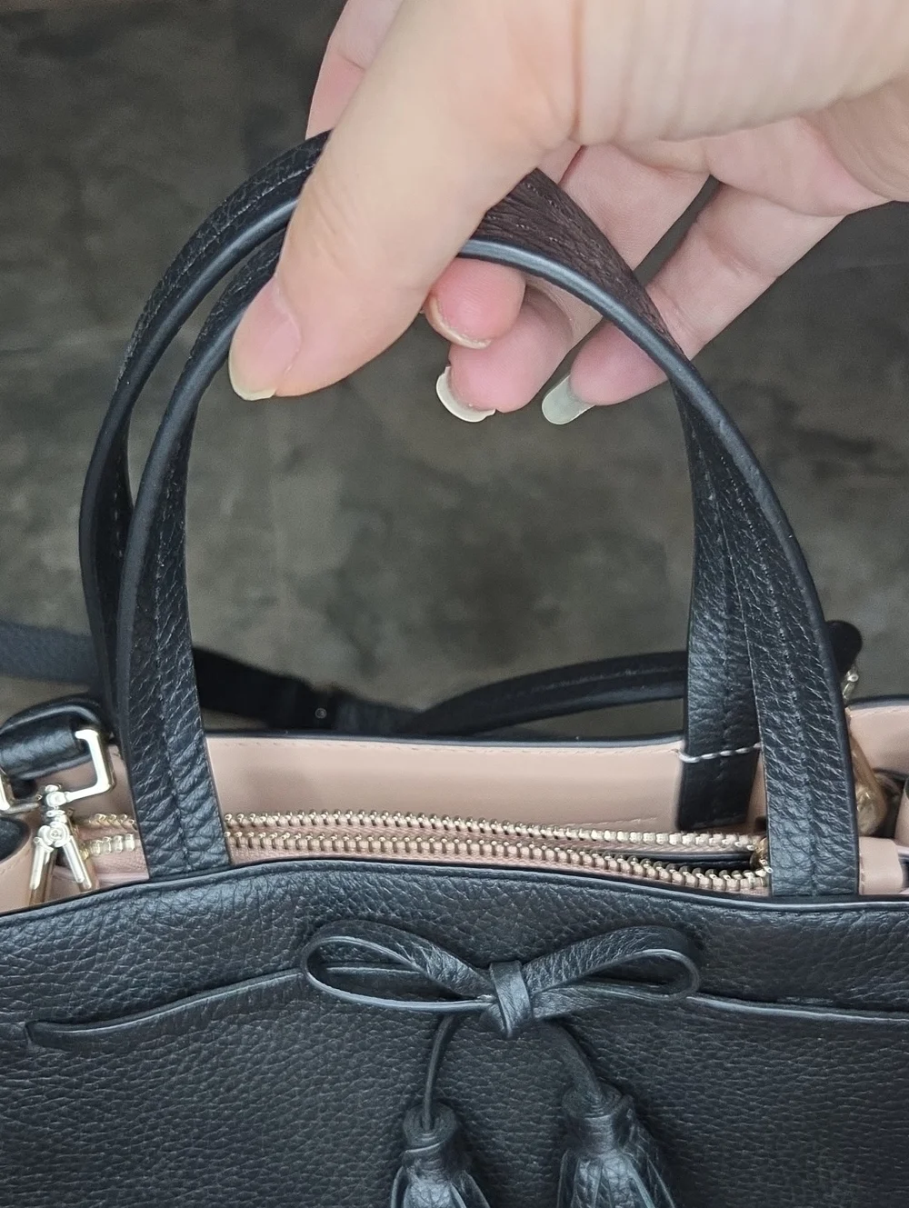 Kate Spade Hayes Street Isobel Small Leather Satchel In Black